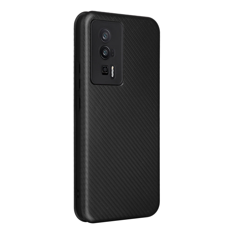 For Xiaomi Redmi K60 / K60 Pro Carbon Fiber Texture Flip Leather Phone Case