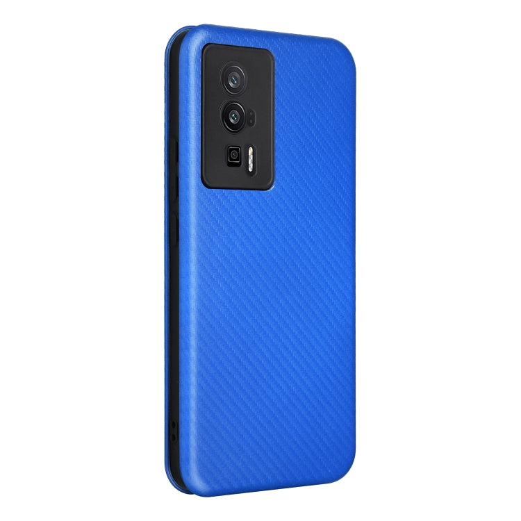 For Xiaomi Redmi K60 / K60 Pro Carbon Fiber Texture Flip Leather Phone Case