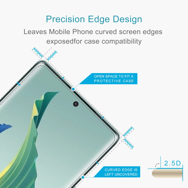 For Honor Magic5 / Magic5 Pro 10pcs 0.26mm 9H 2.5D Tempered Glass Film