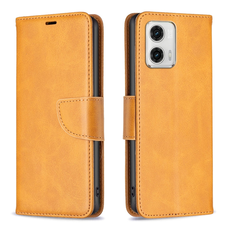For Motorola Moto G73 5G Lambskin Texture Leather Phone Case