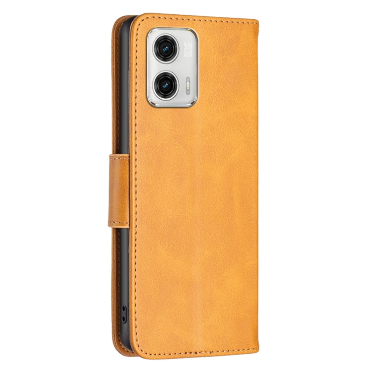 For Motorola Moto G73 5G Lambskin Texture Leather Phone Case