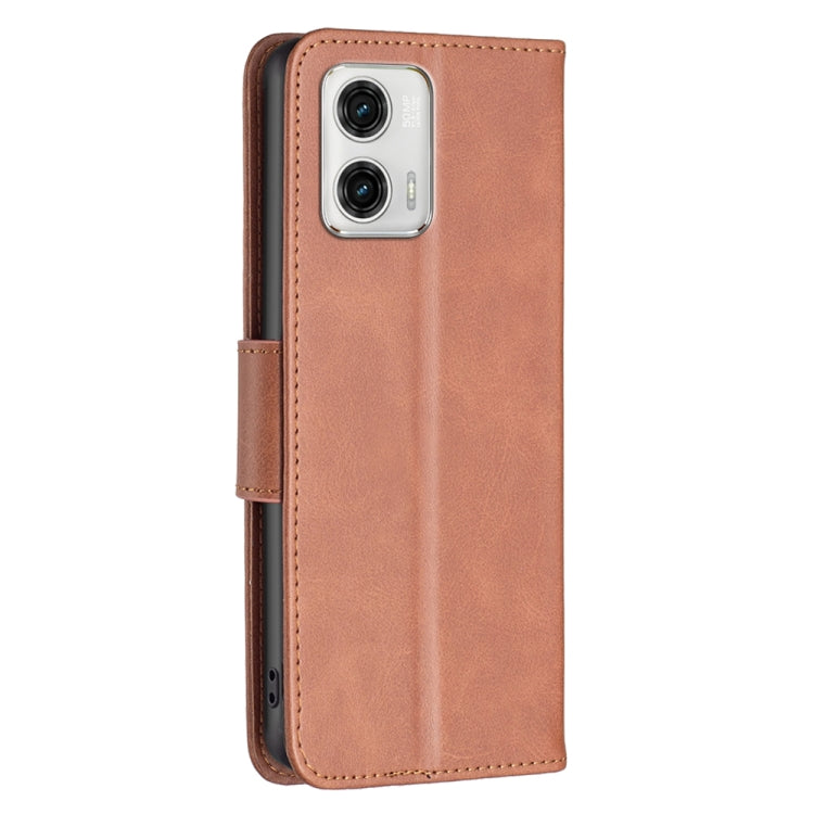 For Motorola Moto G73 5G Lambskin Texture Leather Phone Case