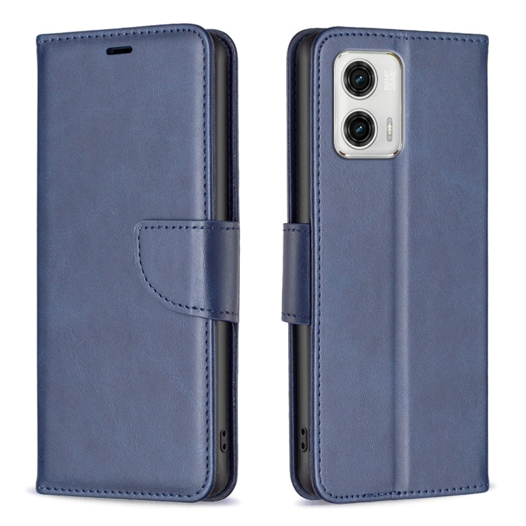 For Motorola Moto G73 5G Lambskin Texture Leather Phone Case
