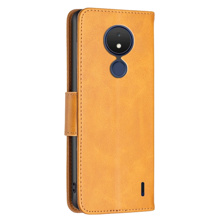 For Nokia C21 Lambskin Texture Leather Phone Case