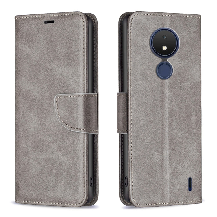 For Nokia C21 Lambskin Texture Leather Phone Case