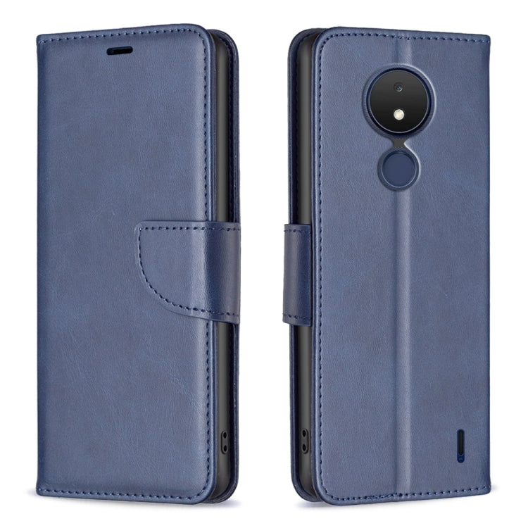 For Nokia C21 Lambskin Texture Leather Phone Case