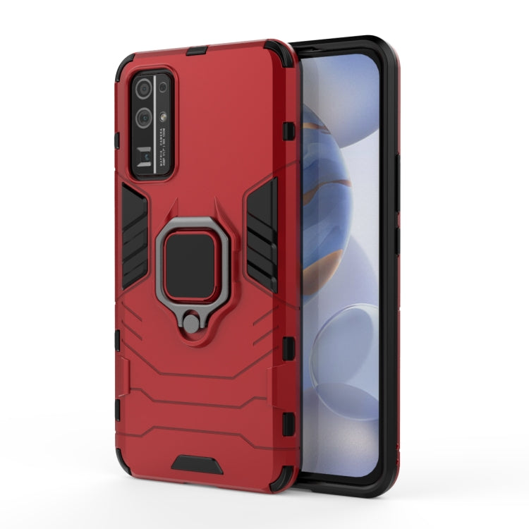 For Huawei Honor 30 PC + TPU Shockproof Protective Case with Magnetic Ring Holder