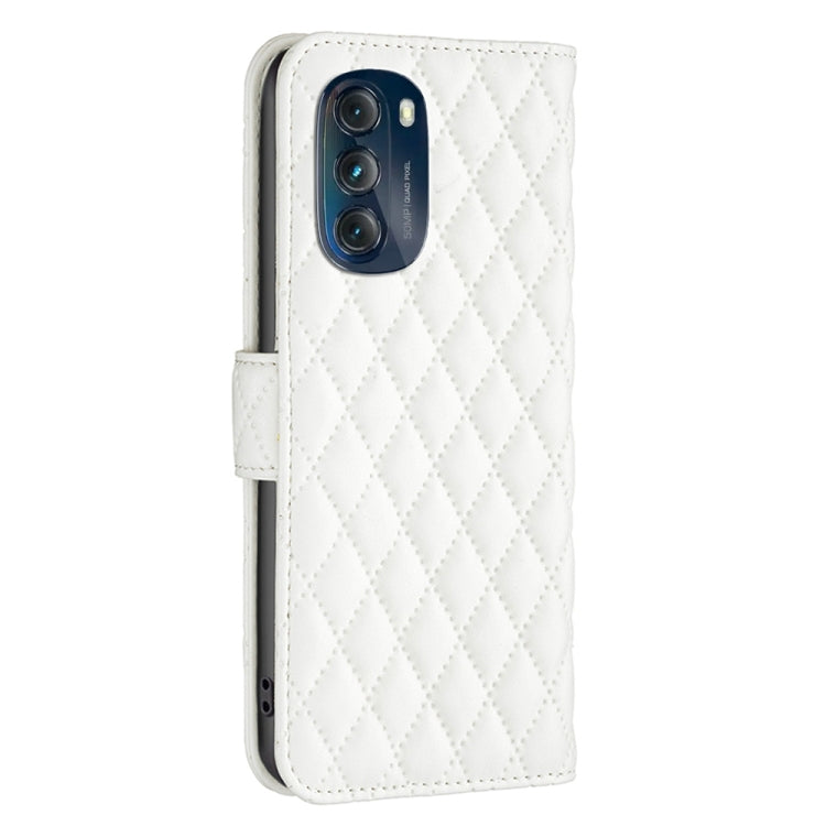 For Motorola Moto G 5G 2023 Diamond Lattice Wallet Leather Flip Phone Case