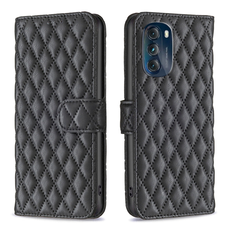 For Motorola Moto G 5G 2023 Diamond Lattice Wallet Leather Flip Phone Case