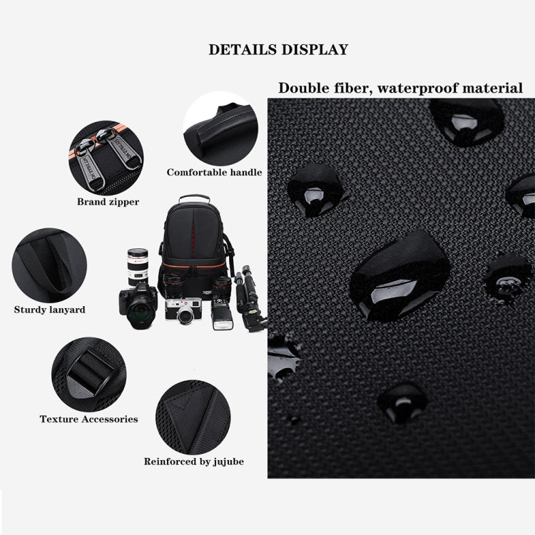 Large Capacity Waterproof Backpack Travel Shoulders Camera Bags