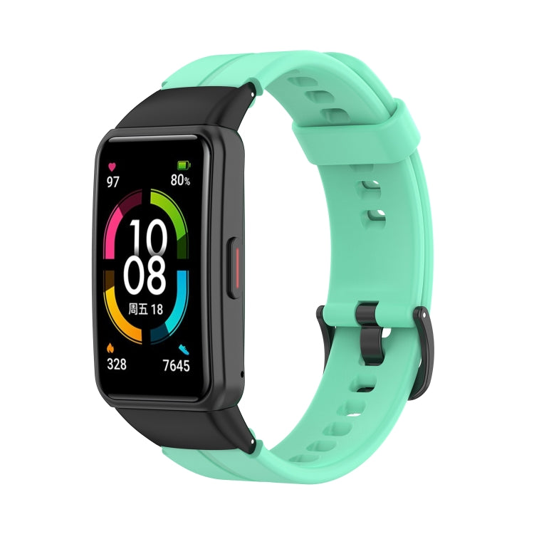 For Honor Band 7 Solid Color Silicone Watch Band
