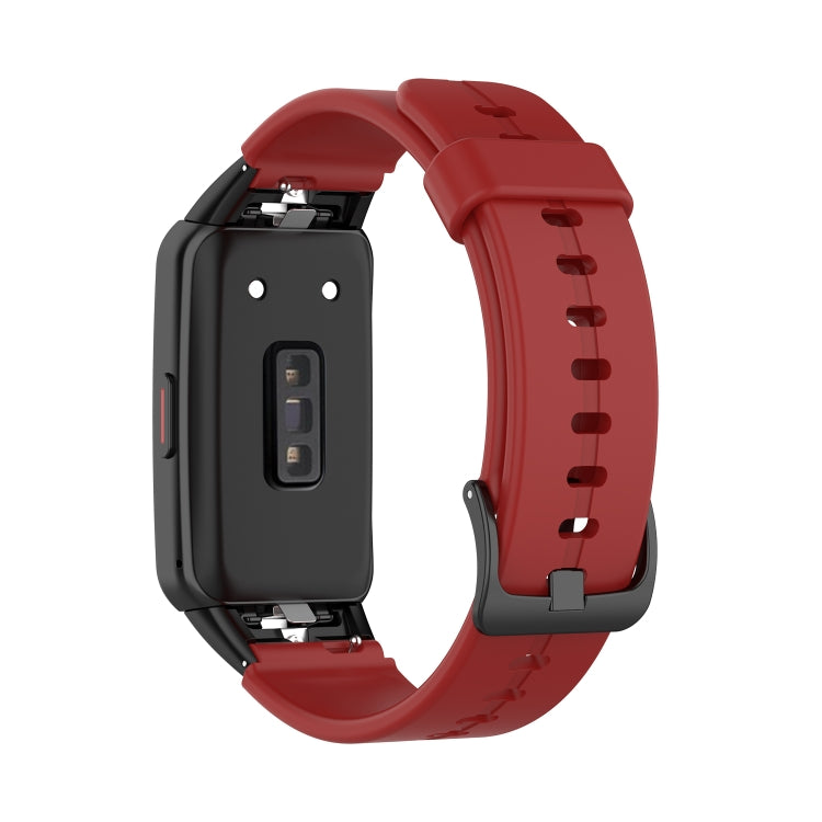 For Honor Band 7 Solid Color Silicone Watch Band