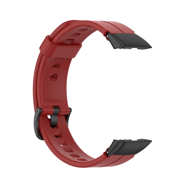 For Honor Band 7 Solid Color Silicone Watch Band
