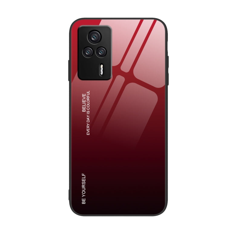 For Xiaomi Redmi K60E Gradient Color Glass Phone Case