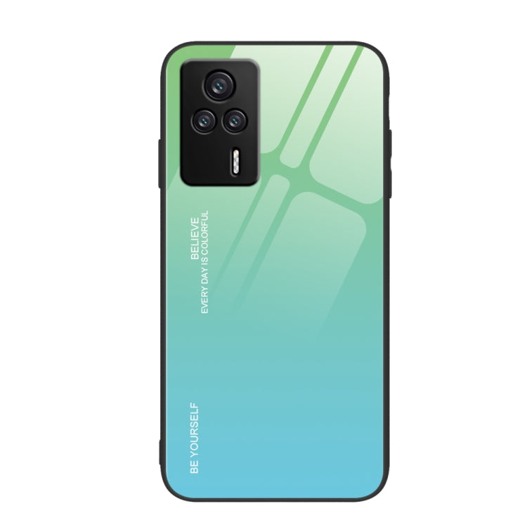 For Xiaomi Redmi K60E Gradient Color Glass Phone Case