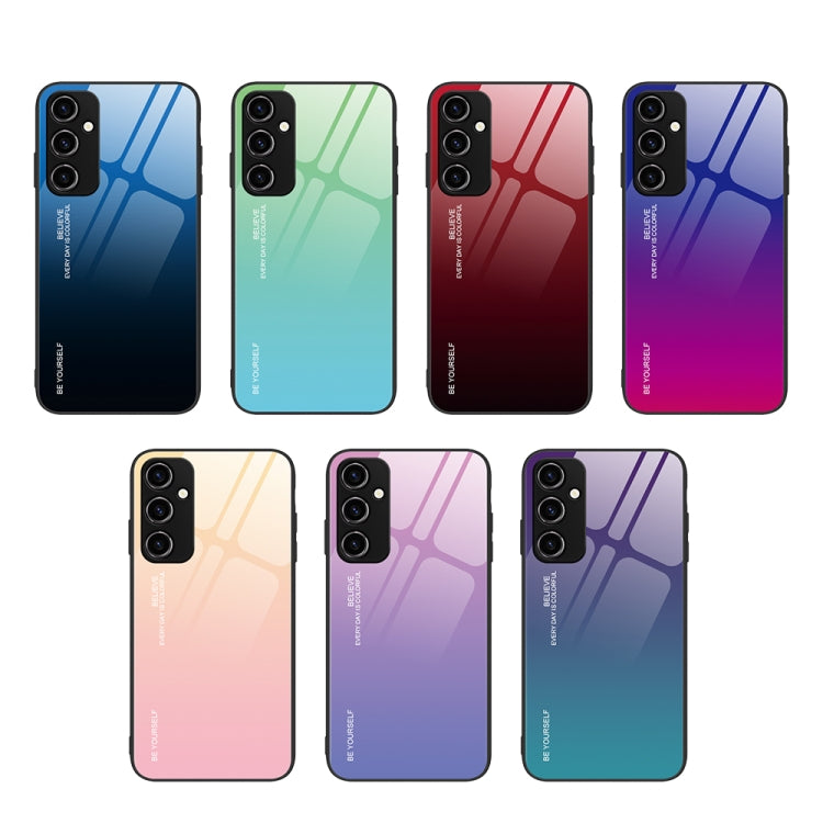 For Samsung Galaxy A14 5G Gradient Color Glass Phone Case