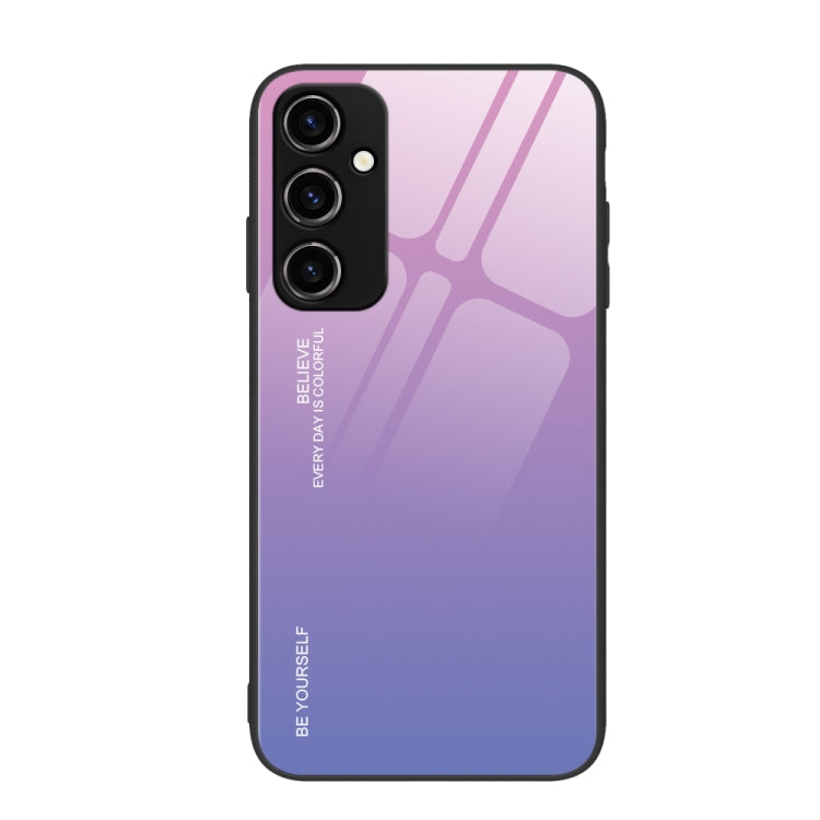 For Samsung Galaxy A54 5G Gradient Color Glass Phone Case