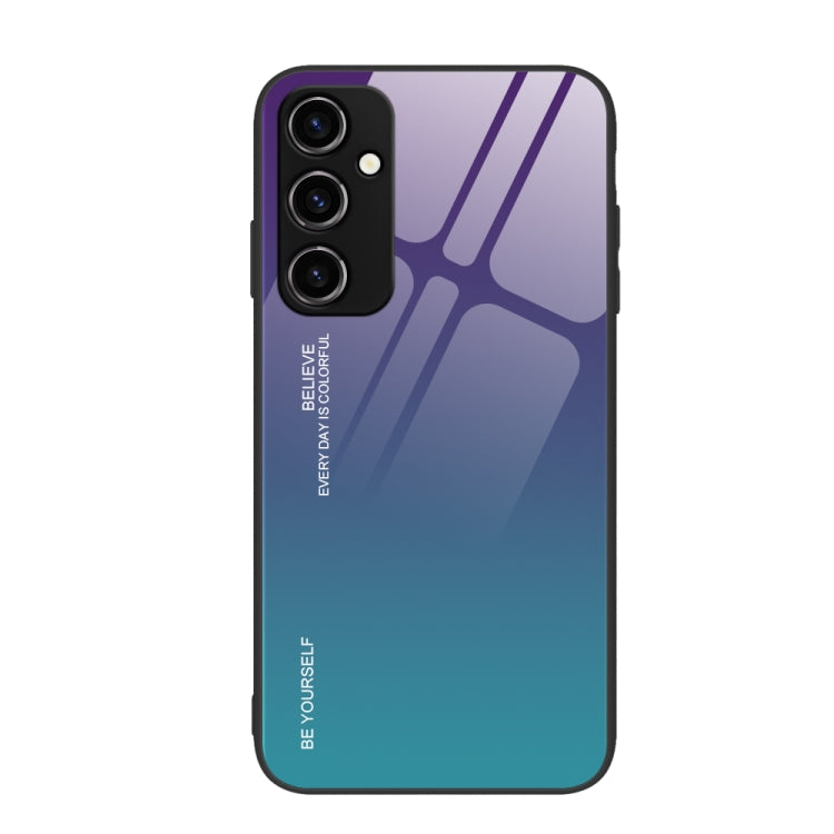 For Samsung Galaxy A54 5G Gradient Color Glass Phone Case