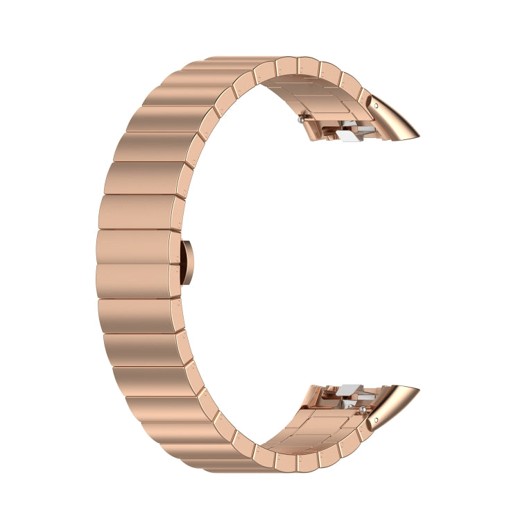 For Honor Band 7 One-bead Stainless Steel Metal Watch Band