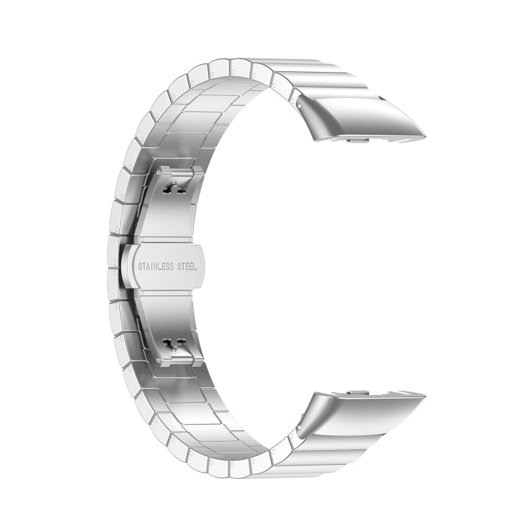For Honor Band 7 One-bead Stainless Steel Metal Watch Band