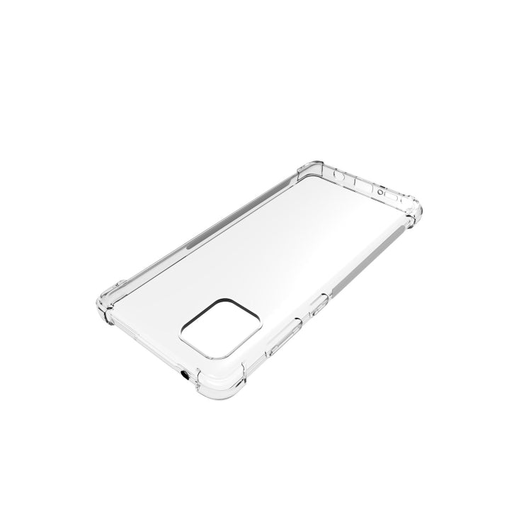 For Galaxy Note 10 Lite Shockproof Non-slip Waterproof Thickening TPU Protective Case(Transparent)