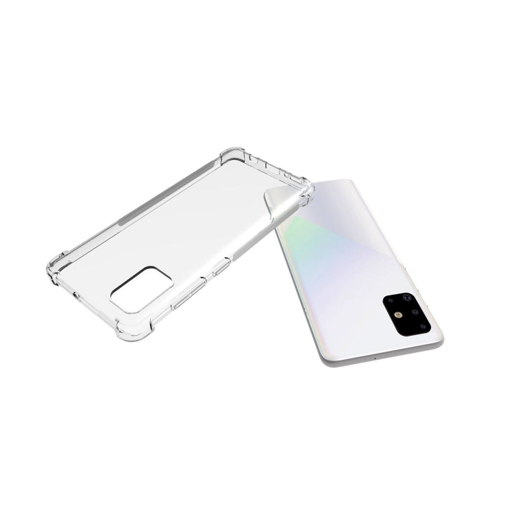 For Galaxy S20 Shockproof Non-slip Waterproof Thickening TPU Protective Case(Transparent)