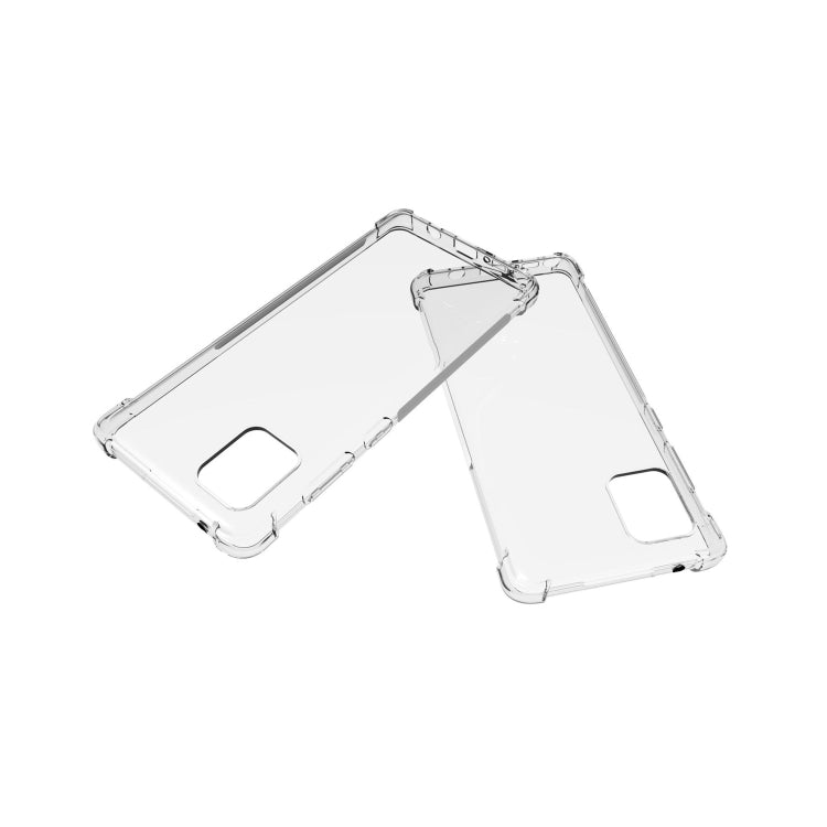 For Galaxy S20+ Shockproof Non-slip Waterproof Thickening TPU Protective Case(Transparent)