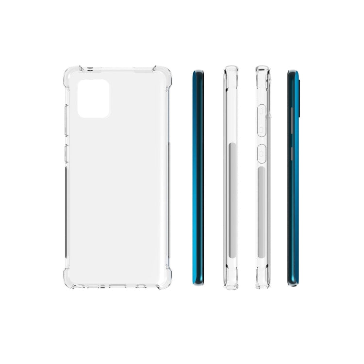 For Galaxy S20 Ultra Shockproof Non-slip Waterproof Thickening TPU Protective Case(Transparent)