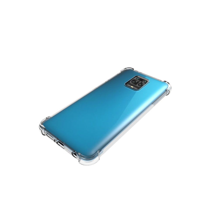For Xiaomi Redmi Note 9 Pro Shockproof Non-slip Waterproof Thickening TPU Protective Case(Transparent)