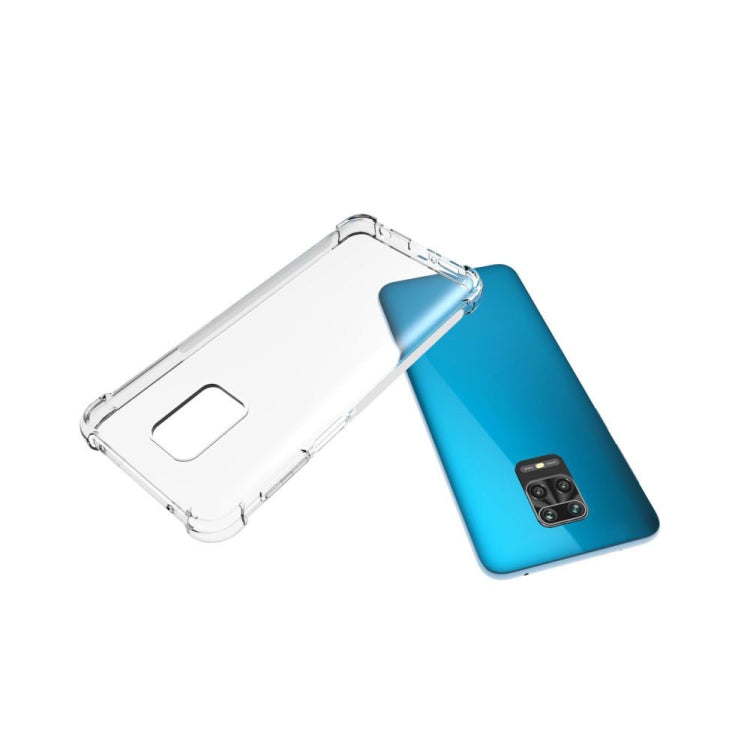 For Xiaomi Redmi Note 9 Pro Shockproof Non-slip Waterproof Thickening TPU Protective Case(Transparent)