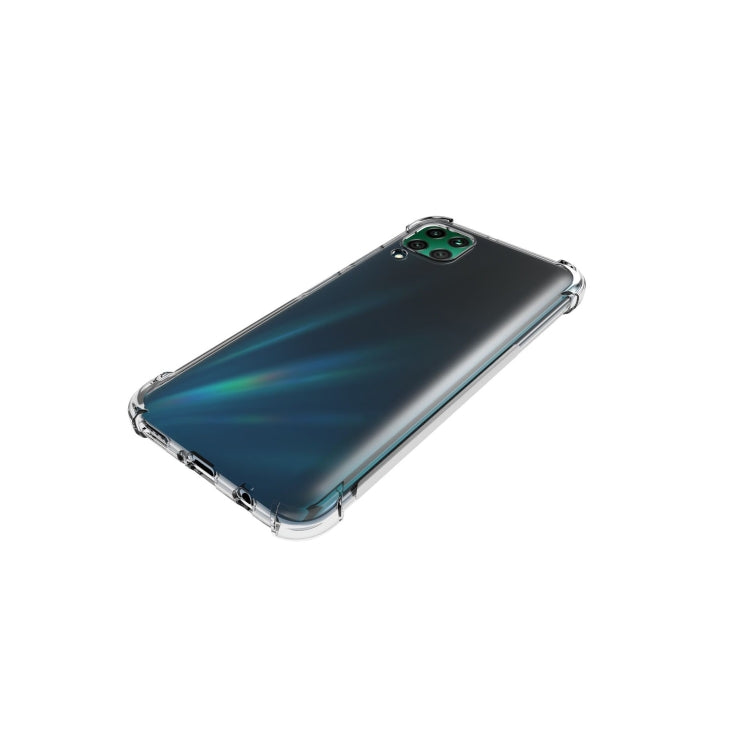 For Huawei Nova 6 SE Shockproof Non-slip Waterproof Thickening TPU Protective Case(Transparent)