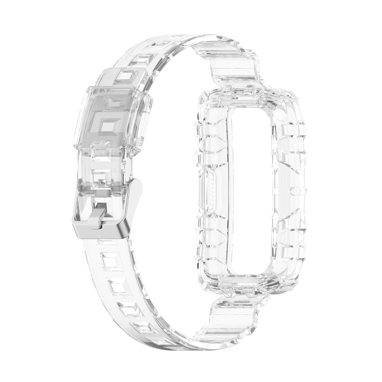 For Honor Band 7 Integrated Transparent Silicone Watch Band