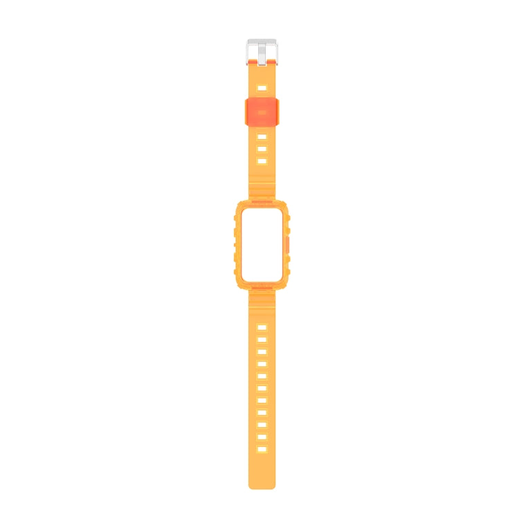 For Honor Band 7 Integrated Transparent Silicone Watch Band
