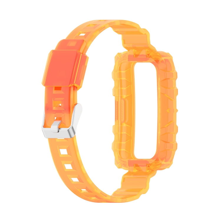 For Honor Band 7 Integrated Transparent Silicone Watch Band