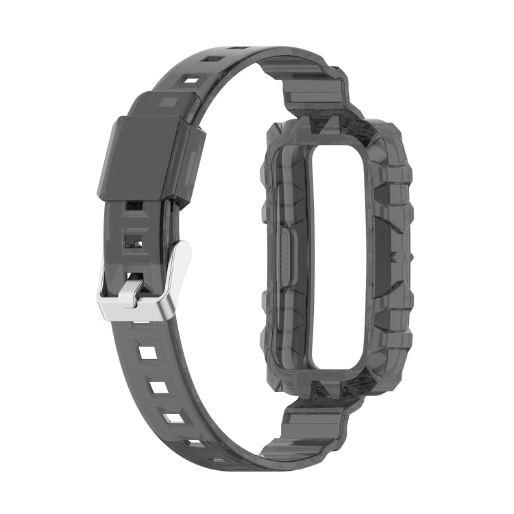 For Honor Band 7 Integrated Transparent Silicone Watch Band