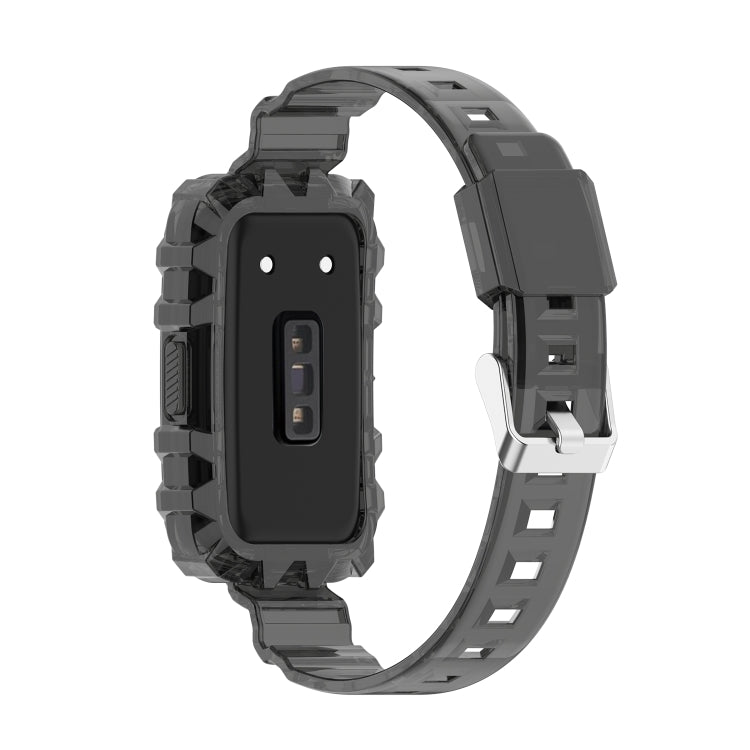 For Honor Band 7 Integrated Transparent Silicone Watch Band