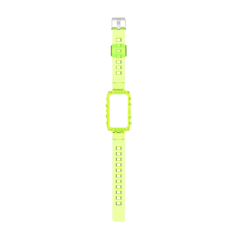 For Honor Band 7 Integrated Transparent Silicone Watch Band