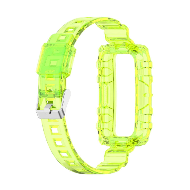 For Honor Band 7 Integrated Transparent Silicone Watch Band
