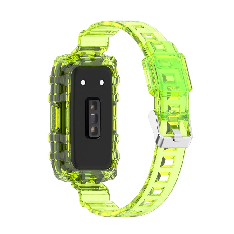 For Honor Band 7 Integrated Transparent Silicone Watch Band