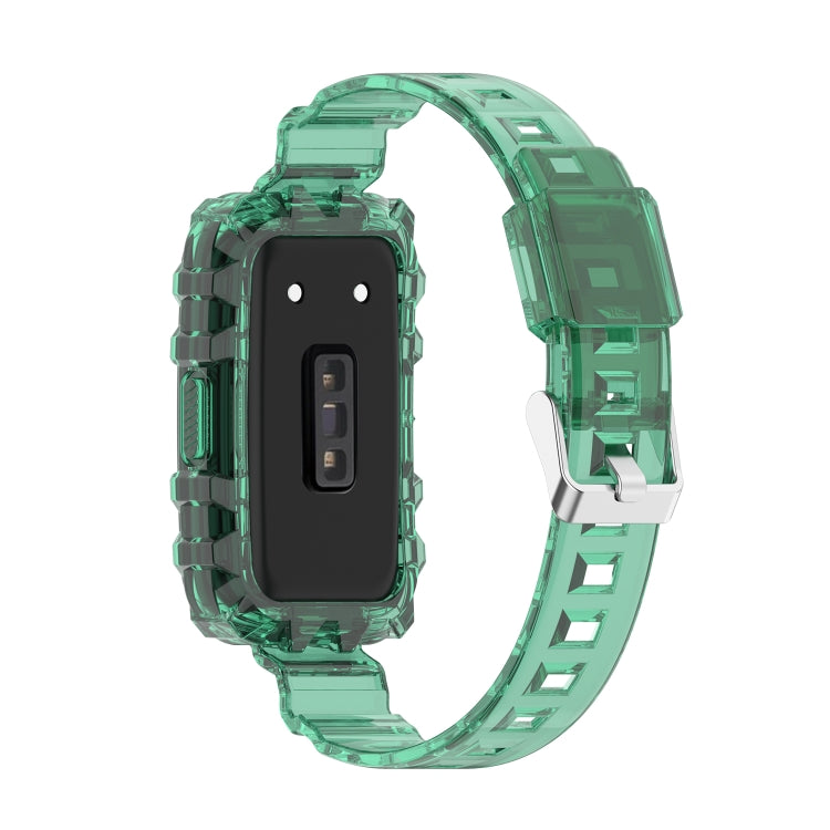 For Honor Band 7 Integrated Transparent Silicone Watch Band