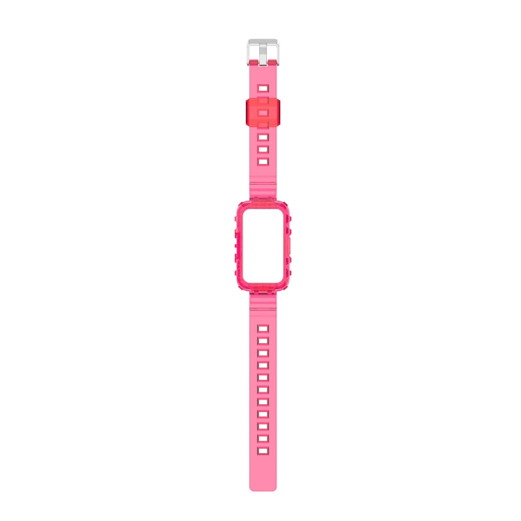 For Honor Band 7 Integrated Transparent Silicone Watch Band