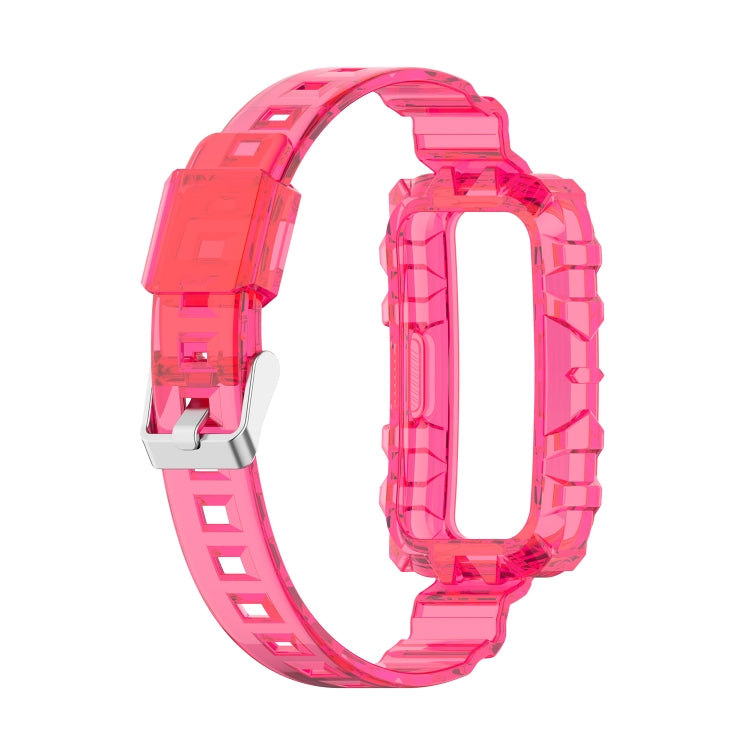For Honor Band 7 Integrated Transparent Silicone Watch Band