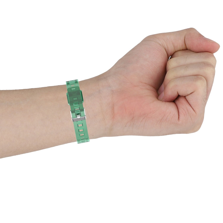 For Honor Band 7 Integrated Transparent Silicone Watch Band