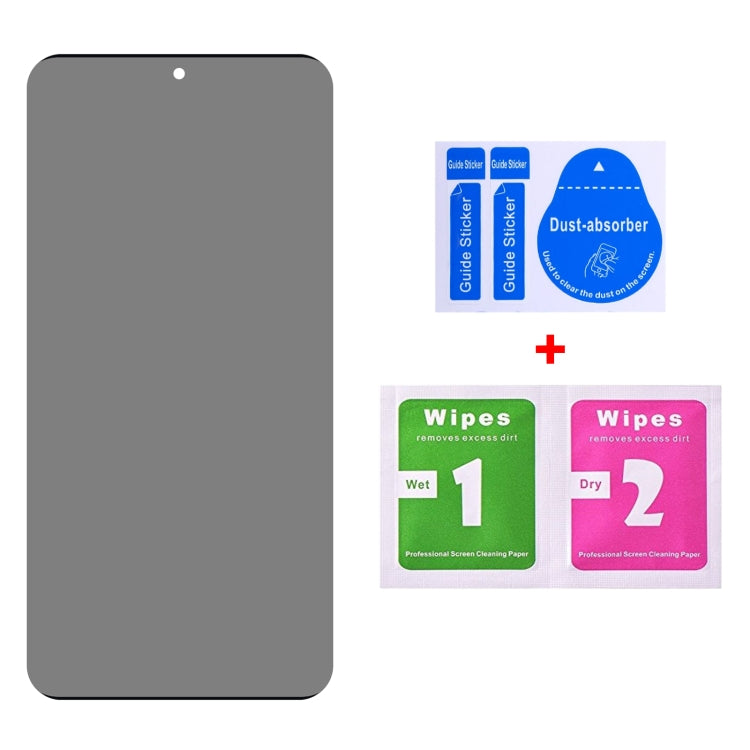 For Samsung Galaxy S23+ 5G 3D Curved Edge Privacy Tempered Glass Film, Not Support Unlock
