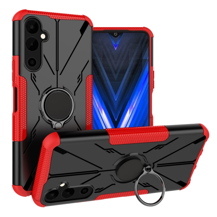 For Tecno Pova Neo 2 Armor Bear Shockproof PC + TPU Phone Case with Ring