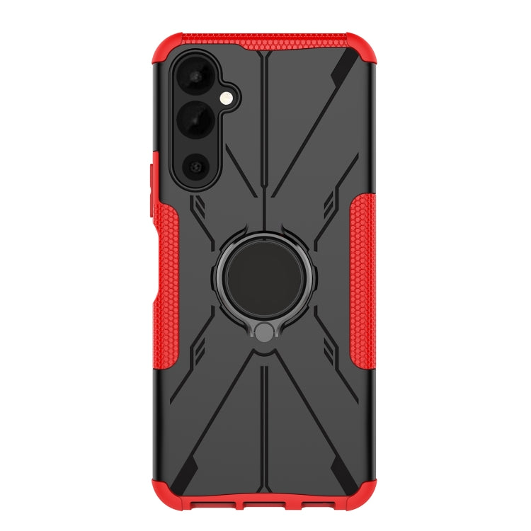 For Tecno Pova Neo 2 Armor Bear Shockproof PC + TPU Phone Case with Ring