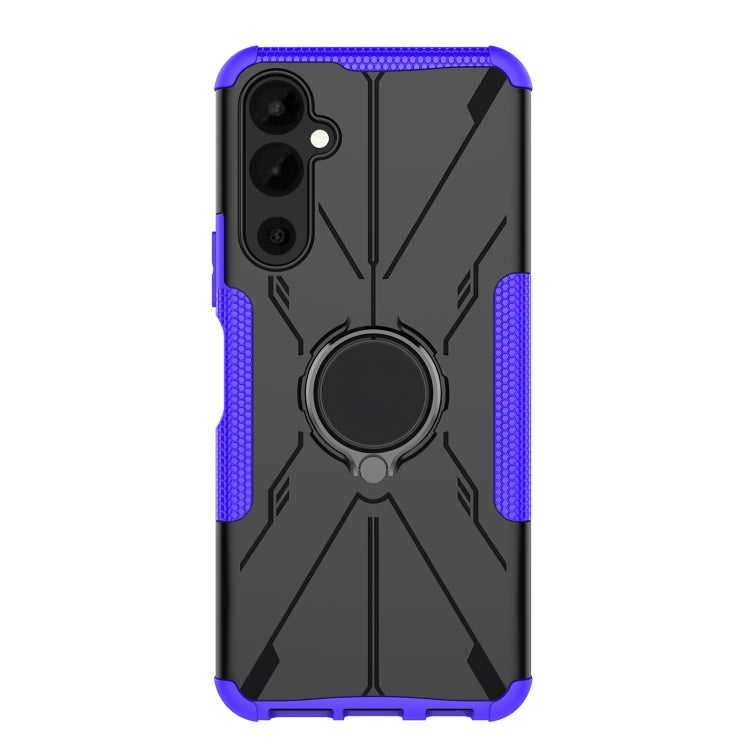 For Tecno Pova Neo 2 Armor Bear Shockproof PC + TPU Phone Case with Ring