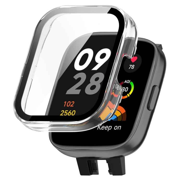 For Xiaomi Redmi Watch 3 PC + Tempered Film Integrated Watch Protective Case