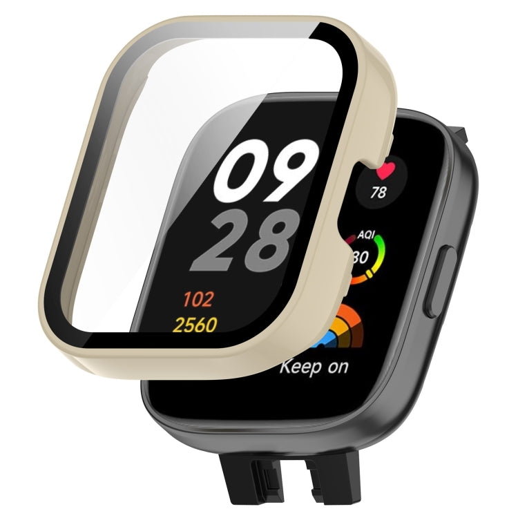 For Xiaomi Redmi Watch 3 PC + Tempered Film Integrated Watch Protective Case