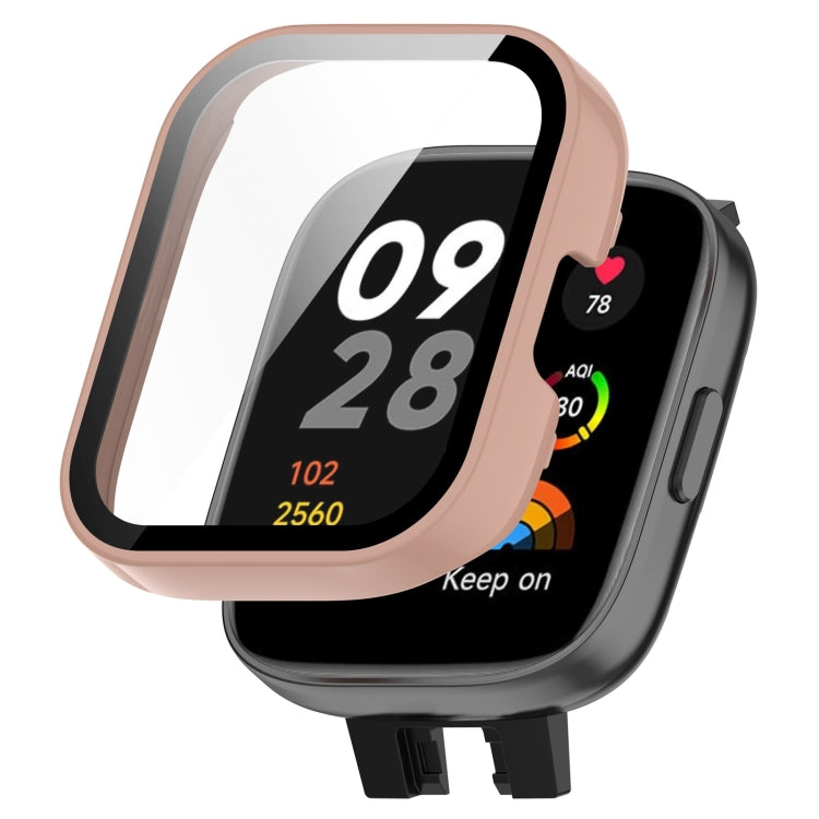 For Xiaomi Redmi Watch 3 PC + Tempered Film Integrated Watch Protective Case